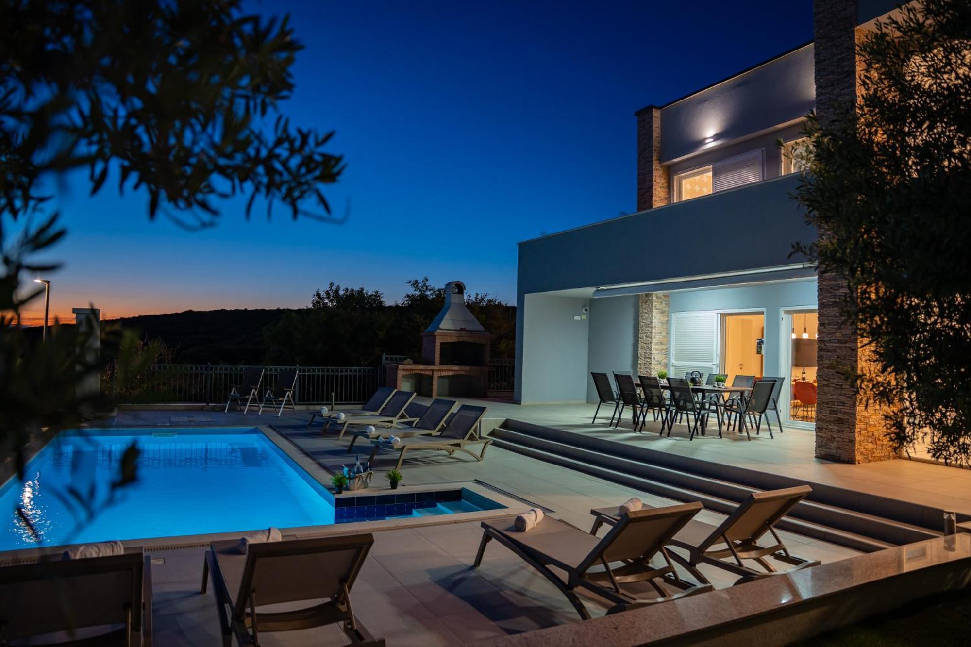 Villas Royal I With Private Pool Novalja Eksteriør billede